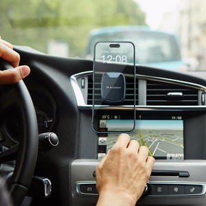 Wozinsky WUMTK magnetinis telefono laikiklis automobilio oro angai - juodas