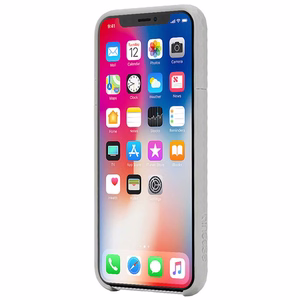 Incase Pop dėklas, skirtas iPhone X, skaidrus ir skalūno pilkas