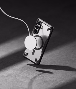 Ringke Fusion X Magnetic MagSafe Dėklas for Samsung Galaxy S26+ - Clear juodas