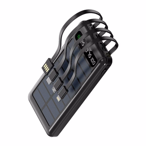Setty solar power bank SLR-100 10000 mAh juodas