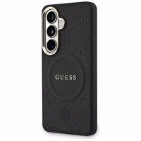 Guess dėklas Saffiano Peony Embossed Ring MagSafe skirtas Samsung Galaxy S26 juodas
