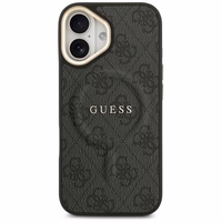 GUESS dėklas IPHONE 17 suderinamas su MagSafe GUHMP17SP4MSEGCK (PU 4G su klasikiniu) juodas