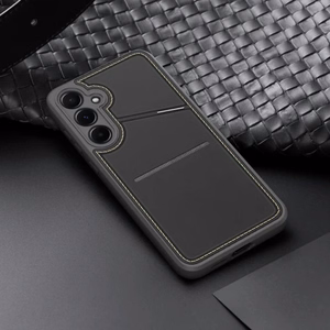 Dėklas telefonui Dux Ducis Rafi II Samsung Galaxy S25 su stovu ir piniginė - juodas