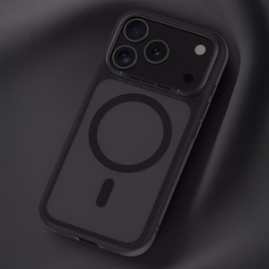 Benks magnetinis Mist dėklas su metalo rėmu 0068 iPhone 17 Air baltas (kamera valdymo mygtukas)