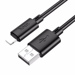 Кабель USB A - Lightning Hoco 2,4A 2 м X88 черный