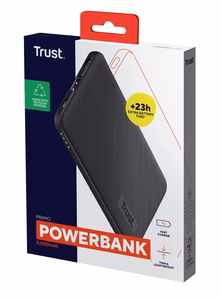 Trust Primo - 5000 mAh ličio jonų (Li-Ion) išorinė baterija (juoda)