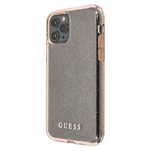 Guess GUHCN58PCGLPI iPhone 11 Pro розовый/розовый жёсткий чехол Glitter