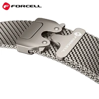 FORCELL F-DESIGN FA11 nerūdijančio plieno dirželis APPLE laikrodžiui 38 / 40 / 41 mm sidabrinis