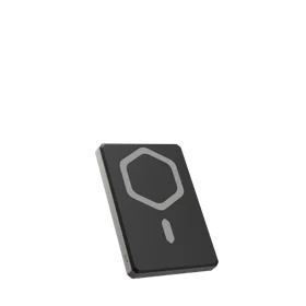 Išorinė baterija UAG itin plona 5K 5000 mAh su stovu 10W USB-C kabelis suderinama su MagSafe - titano