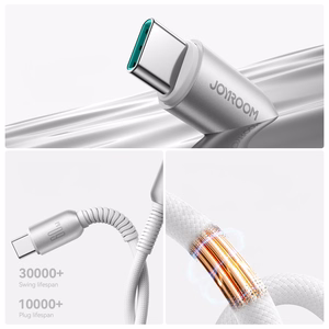 USB kabelis Joyroom S-A51 USB-C to USB-C 60W 1.2m pilkas