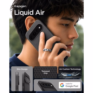 Spigen Liquid Air dėklas, skirtas Google Pixel 11 Pro XL, juodas