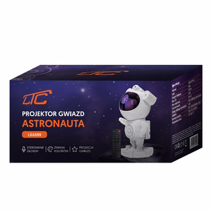 LTC Astronaut projektorius su garsiakalbiu ir pulteliu