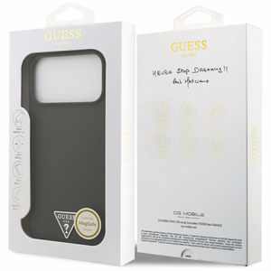 Guess силиконовый чехол с треугольным логотипом MagSafe для iPhone 17 Pro Max - зеленый