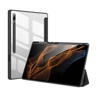 DUX DUCIS dėklas TOBY su pieštuko laikikliu SAMSUNG Tab S8 Ultra (X900/X906) juodas
