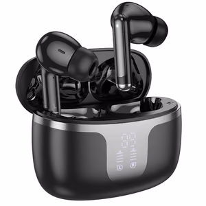 HOCO belaidės ausinės Bluetooth TWS EQ10 juodos