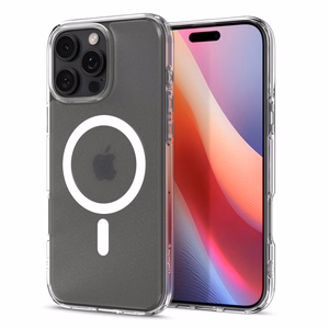 Spigen Ultra Hybrid Mag dėklas, skirtas iPhone 16 Pro Max 6.9", su MagSafe, matinis skaidrus