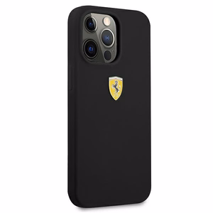 Ferrari FESSIHCP13XBK iPhone 13 Pro Max 6.7" чёрный/чёрный жёсткий чехол Silicone