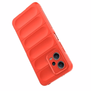 Magic Shield dėklas telefonui Xiaomi Redmi Note 12 5G / Poco X5 5G lankstus šarvuotas dėklas raudona