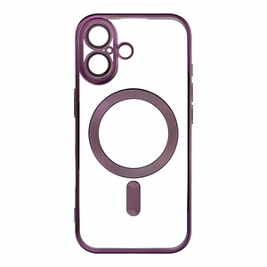 ELECTRO MAG COVER dėklas telefonui su MagSafe suderinamas IPHONE 17 tamsiai violetinis