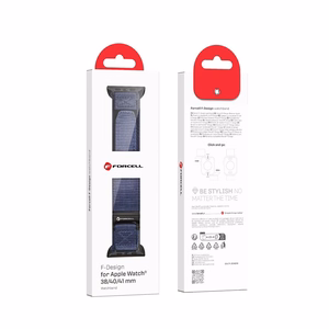 FORCELL F-DESIGN FA05 nailoninis dirželis APPLE Watch 38 / 40 / 41 mm mėlynas