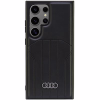 Audi Sintetinės odos Magnetinis dėklas telefonui S24 Ultra S928 juodas/juodas kietas dėklas AU-TPUPCMS24U-Q5/D1-BK