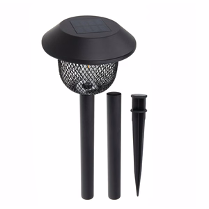 Forever Light Solar LED Lempa Steel Post SUNARI FLS-30 juodas