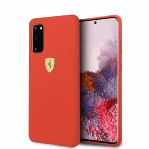 Ferrari Silicone чехол для Samsung Galaxy S20 - красный