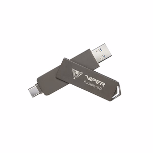 Išorinis nešiojamas SSD Patriot Viper PVP30 Duo Compact 1TB 1000MB/s USB A+C 3.2 Gen2 (PVP301TB28UDG)