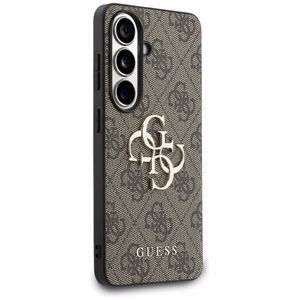 Guess dėklas 4G Big Metal Logo for Samsung Galaxy S26 Plus rudas