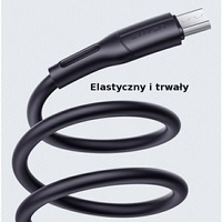 USAMS Laidas U68 microUSB 2A Fast Charge 1m juodas SJ502USB01 (US-SJ502)