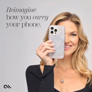 Case-Mate Phone Bangle riešo dirželis telefonui, juodas
