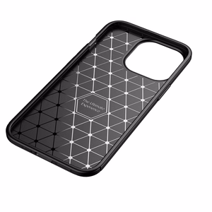 Чехол iPhone 14 PRO Carbon Premium черный