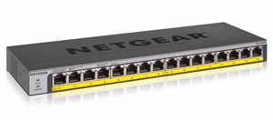 NETGEAR GS116PP Ne-valdomas Gigabit Ethernet (10/100/1000) Maitinimas per Eternetą (PoE) Juoda