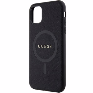Guess GUHMN61PSAHMCK чехол для iPhone 11 / Xr - чёрный Saffiano MagSafe