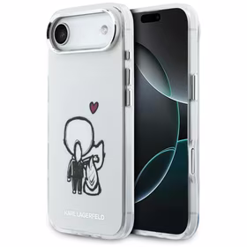 Karl Lagerfeld Karl & Choupette Back MagSafe Dėklas for iPhone Air - Clear