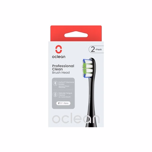 Oclean Professional Clean šepetėlių galvutės 2 vnt. P1C5 B02, juodos