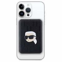 Karl Lagerfeld Magnetinis indukcinis Išorinė baterija KLPB5FPGKSKIHK 16W 5000mAh juoda/juoda Karl Head Pin