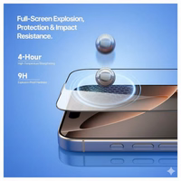 Apsauginis stikliukas Dux Ducis "TG Quick-Fit" Apple iPhone 17 (Blister)