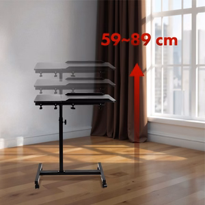 Maclean mobile desk/laptop stand, black, height adjustment 59-89cm, max. 30kg , MC-121 B