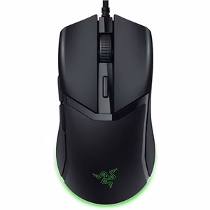 Чёрная проводная оптическая игровая мышь Razer Cobra