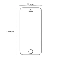 Grūdintas stiklas 2,5D iPhone 5 / 5S / 5C / SE