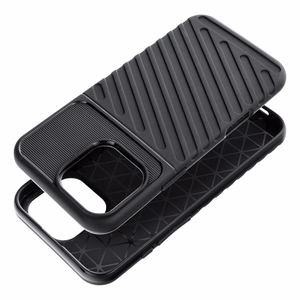 THUNDER dėklas telefonui IPHONE 16 Pro Max juodas