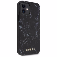 Guess Marble dėklas telefonui iPhone 12 mini - juodas