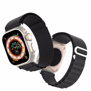 DUX DUCIS dirželis GS nailoninis Apple Watch 42 / 44 / 45 / 49 mm juodas