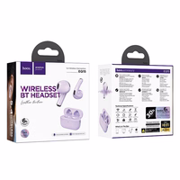 HOCO belaidės ausinės bluetooth TWS EQ15 violetinės