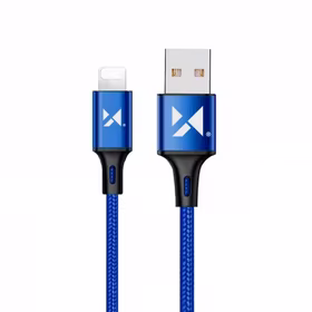 USB Kabelis Wozinsky "WUC-L2BE" mėlynas "Lightning" 200cm