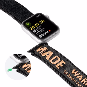 Dux Ducis dirželis (lauko versija) Apple Watch Ultra dirželis, SE, 9, 8, 7, 6, 5, 4, 3, 2, 1 (49, 45, 44, 42 mm) nailoninė apyrankė juoda ir oranžinė
