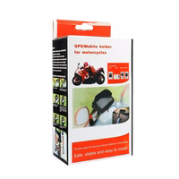 Motociklo laikiklis atsparus vandeniui su užtrauktuku ir gaubtu (4,8–5,5), juodas