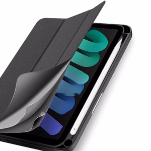 DUX DUCIS dėklas DOMO sulankstomas su pieštuko laikikliu iPad mini 7/6 juodas