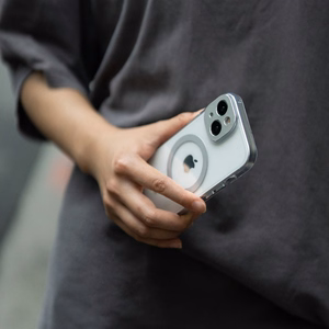 Moshi iGlaze MagSafe dėklas, skirtas iPhone 15 Pro Max, „Meteorite Gray“ spalvos
